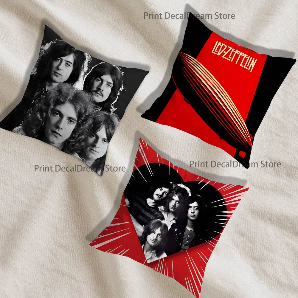 Hot LLed ZZeppelins Band Pillow Case For Sofa Decor Car Office Room Printing Cushion Cover Decorations and Protector