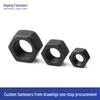 High-Strength Blackened Hex Locknut 8.8/12.9 Grade, Anti-Loosening, GB51