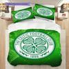 Celtic F.C Pattern Bedding Quilt Set Quilt Cover Pillowcase Home Decoration Birthday Gift (1 * duvet cover + 2 * pillowcase, without core)