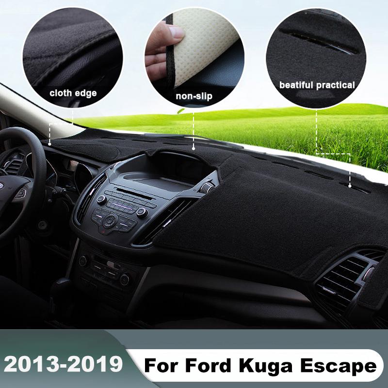 For Ford Kuga 2 MK2 Escape 2013 2014 2015 2016 2017 2018  Car Dashboard Cover Dash Mat Sun Shade Non-slip Pad Accessories