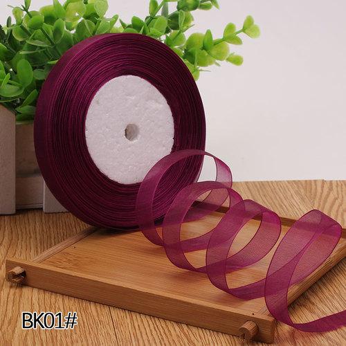 1.2-4cm (45meters/roll) Satin Edge Ribbon Organza Ribbon for Bow Wedding Christmas Party Decoration Handmade DIY Wrapping Crafts