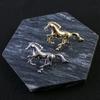 1Pc Brooch Pin Retro Enamel Horse Design Badge Clothes Hats Bags Scarves Collar Lapel Brooch Artistic Accessory