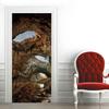3D-Türkunstaufkleber, Rock Cave River, selbstklebende Türaufkleber, Abziehbilder für Zuhause, Schlafzimmer, wasserdichte Vinyl-Dekoration, Schlafzimmer-DIY-Wandaufkleber