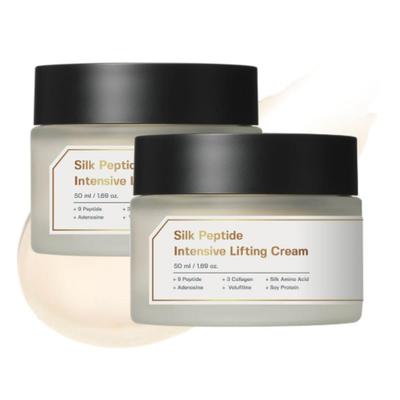 Seidenpeptid Intensive Lifting Schmelzfadencreme 50ml, 2er-Pack | Straffung der Haut & V-Line Lifting