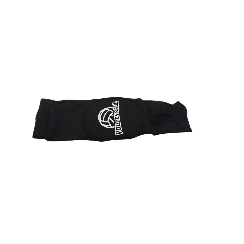 Volleyball Arm Sleeves Knee Pads Set Elastic Breathable Padded Forearm Sleeve Protection Pads for Basketball Cycling Black S
