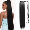 Magic stick ponytail synthetic wig long straight ponytail wig female wig heat-resistant for daily gatherings