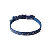 New Pet Dog Collar with Star Moon Pattern Gold Plated Buckle and Bell for Cats Dogs  Dog Harness and Leash Set Dogs Accessoires