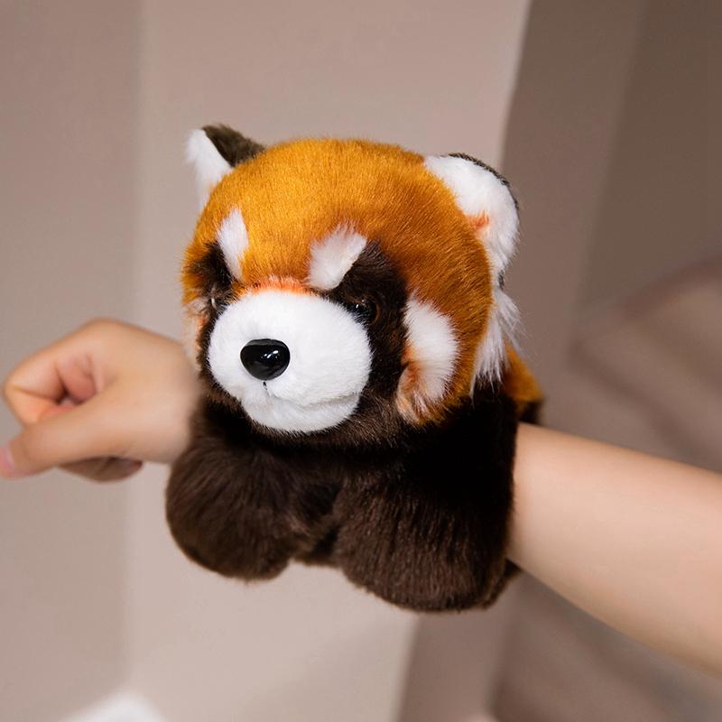 Hochlandkuh Roter Panda Plüschrucksäcke Niedliche Panda-Plüschtiere Kawaii Klatschring Armband Halloween Geburtstagsgeschenke