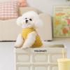 Lightweight Cartoon Striped Bear Vest Small Dogs Teddy Two-Legged Outfit With Leash Hole