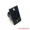 3-5 Core Metal XLR Panel Mount Socket, Male & Female Audio Connector