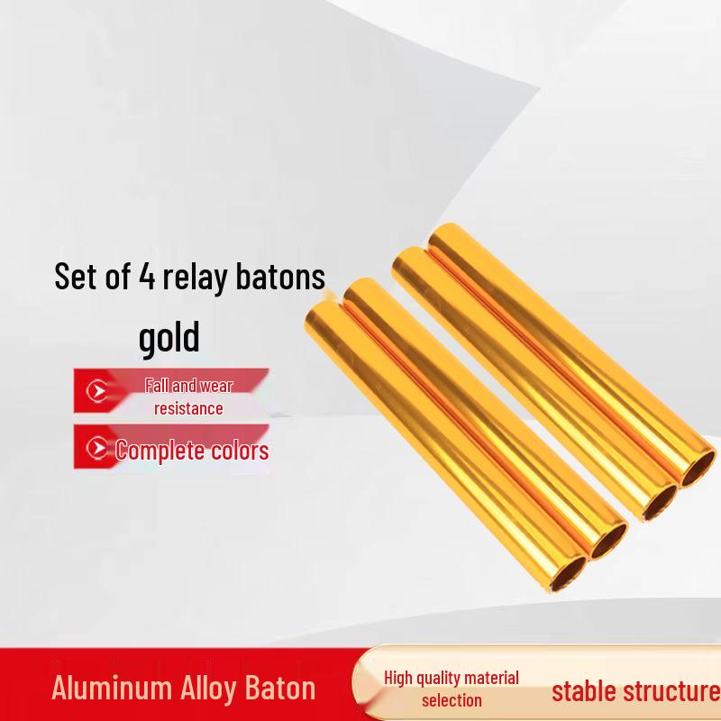 Chi Qi 3.8cm Aluminum Alloy Track & Field Relay Batons (4-pack)