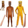 Costume Cartoon Tung Tung Tung Sahur per Bambini Tuta a Manica Lunga per Bambini Tuta da Palco Halloween Carnevale Set Tuta Maschera