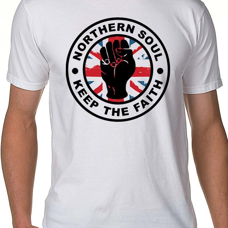Northern Soul Keep The Faith Union Jack Tshirt