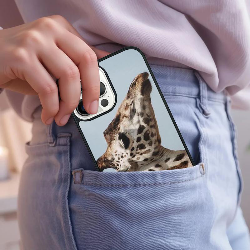 Cute African Giraffe Animal Phone Case For iPhone 17 Air 15 16e 14 13 Pro Max Coque 12 11 Pro Max PLUS Cover