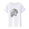 Kawaii Clothes Y2K Tshirt Plus Size Tops Unisex Cartoon Bambi Thumper Graphic T-shirt Summer Blouses White Tees