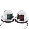 2X Marine Boat Stainless Steel Red&Green Led Navigation Signal Light Lamp Yacht