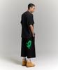 PHILIPPAKER Bermuda Giant One-Pleat Sweatshirt Crotch-Length Pants Lovelyon Black