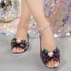 Fashion Shiny and Transparent Fish-mouth Sandals 2025 Summer Bow Breathable, Anti-slip and Wear-resistant Casual Women's Sandals