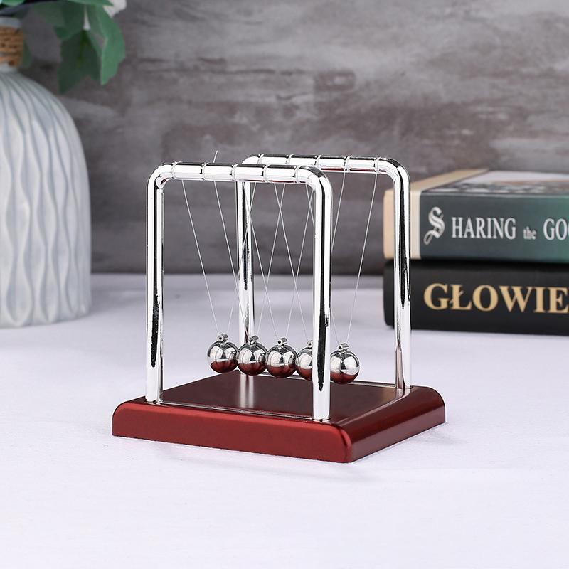 Metal Newton Pendulum Newton Cradle Balance Steel Balls Pendulum Ball Decor Home Decoration Physics Science Pendulum