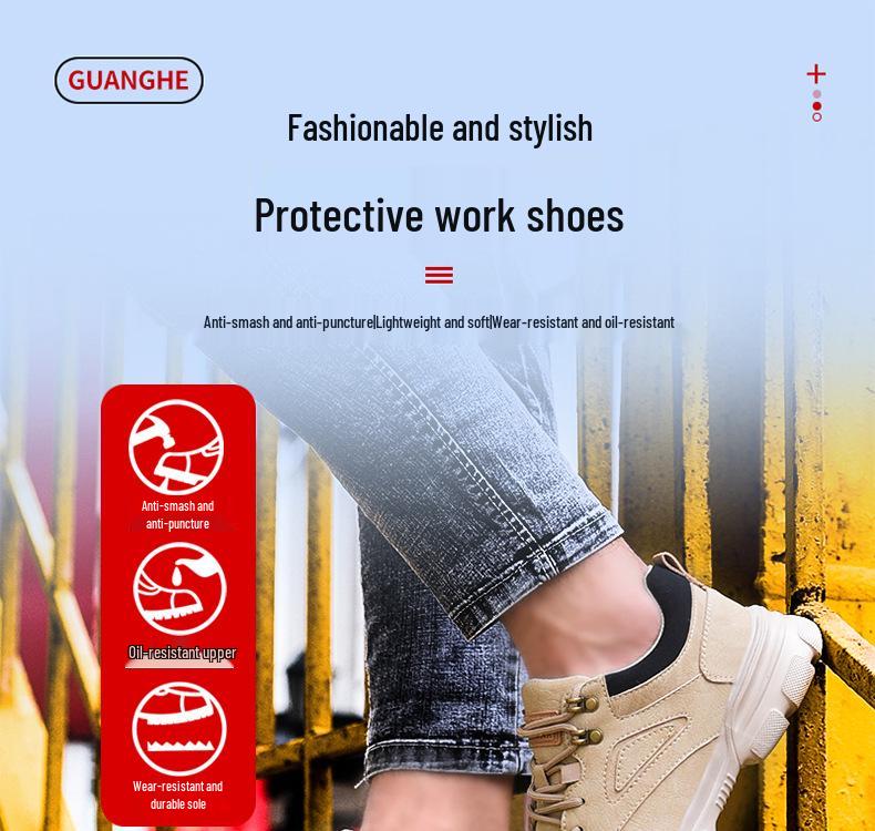 Prodyšná přeshraniční bezpečnostní pracovní obuv pro všechna roční období