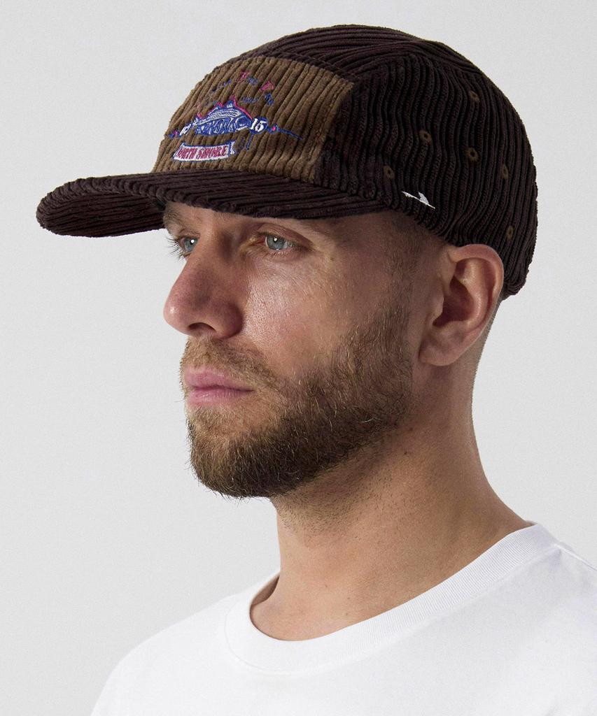 Akau Oversized Fishing Corduroy Camp Cap (Brown)