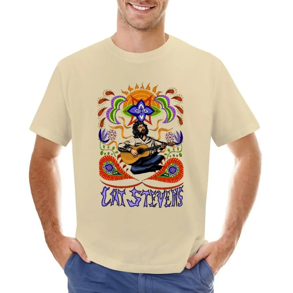 Cat Stevens T-shirt Short sleeve tee Blouse blanks graphic t-shirts big and tall