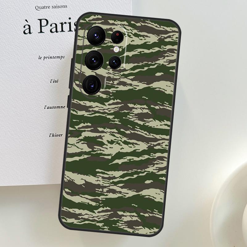 

Гумовий камуфляжний армійський чохол-тигр для Samsung Galaxy S26 Ultra S25 S24 S22 S21 S23 Ultra Plus S10 S20 S25 FE Galaxy S25 FE