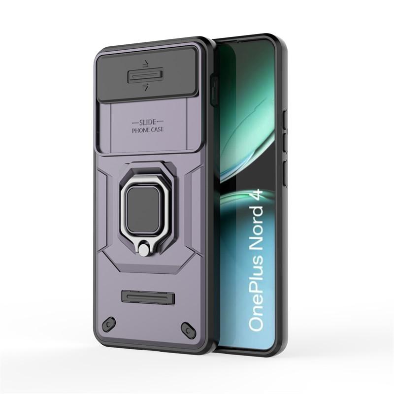 For OnePlus Nord 4 Case Slide Camera Len Cases For OnePlus Nord 4 Cover Shockproof Armor PC TPU Phone Cover For OnePlus Nord 4