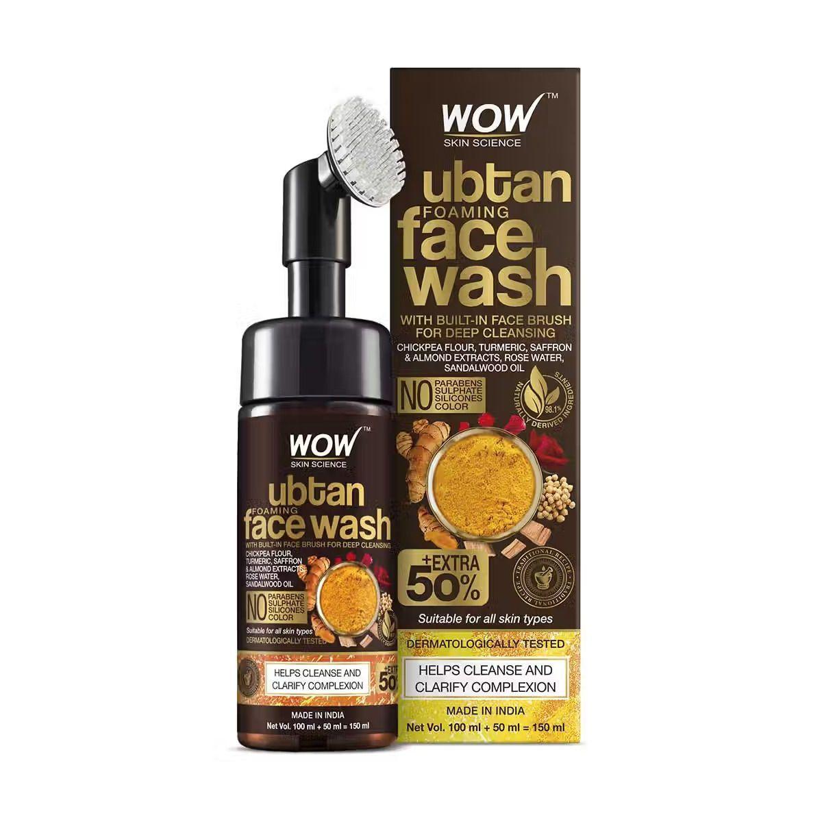 

Убтан для умывания (150 мл), Ubtan Foaming Face Wash, WOW Skin Science