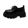 British Style Platform Small Leather Shoes Women's 2025 New Spring Versatile Black Jk Single Shoes Muffin Loafers Ins Tide