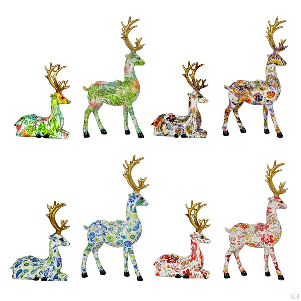 1 Dekorationszubehör Modell Rentierfiguren Skulptur für Schreibtisch
