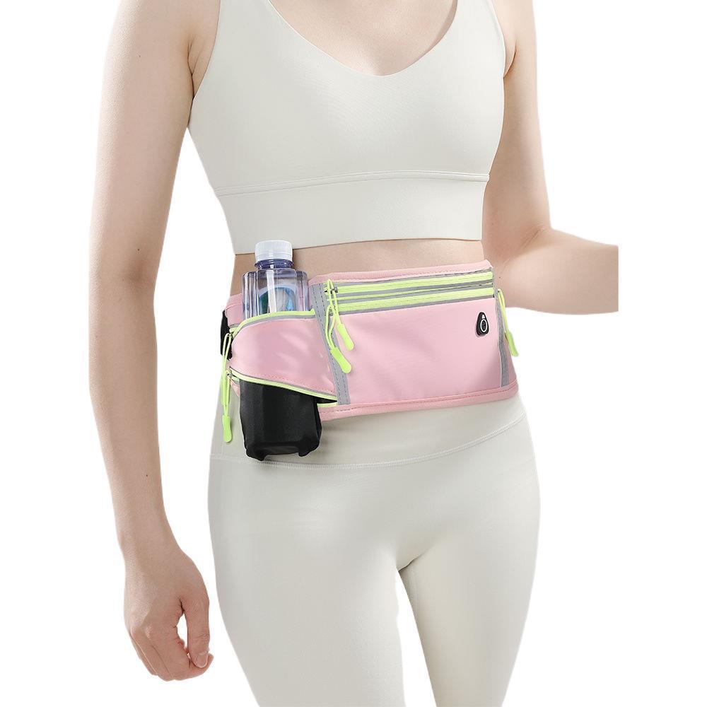 Women's Slim Multi-Pocket Running Pouch with Phone and Water Bottle Holder