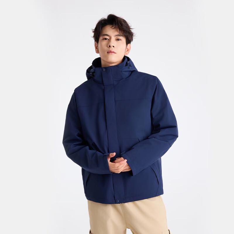Unisex 3-in-1 Waterproof Jacket with Detachable Fleece Liner