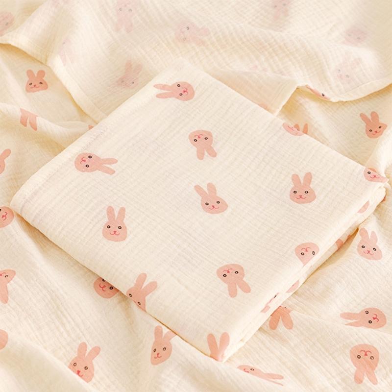 Kocyk dla dziecka Bawełniany Kocyk Otulacz Uroczy Wzór Kocyk do Otulania Ręcznik Kąpielowy Pościel do Łóżeczka Niemowlęcego Ręcznik dla Noworodka Bez Fluorescencji