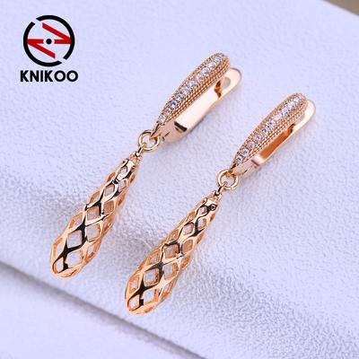 Oorbellen met clip voor dames Mode Zirkonia Lange hangende oorbellen Sieraden voor bruiloft Feest Cadeaus