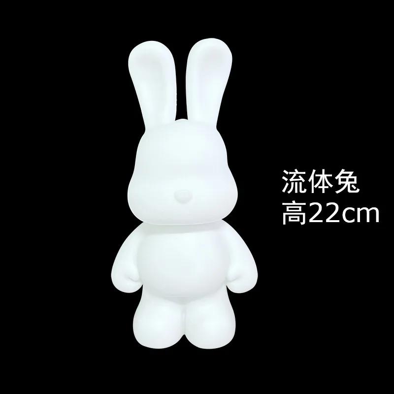 Acrylfarben-Set „Fluid Rabbit White Embryo“ für die Herstellung von handgefertigtem DIY-Spielzeug und kreativen Ornamenten – inklusive Flüssigmalerei-Set für „Fluid White Bear“.