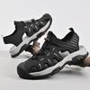 Sandali Estivi Traspiranti alla Moda Leggeri Casual da Uomo Taglia Grande Scarpe Scavate Suola in Gomma Fodera in Mesh Ciabatte da Uomo