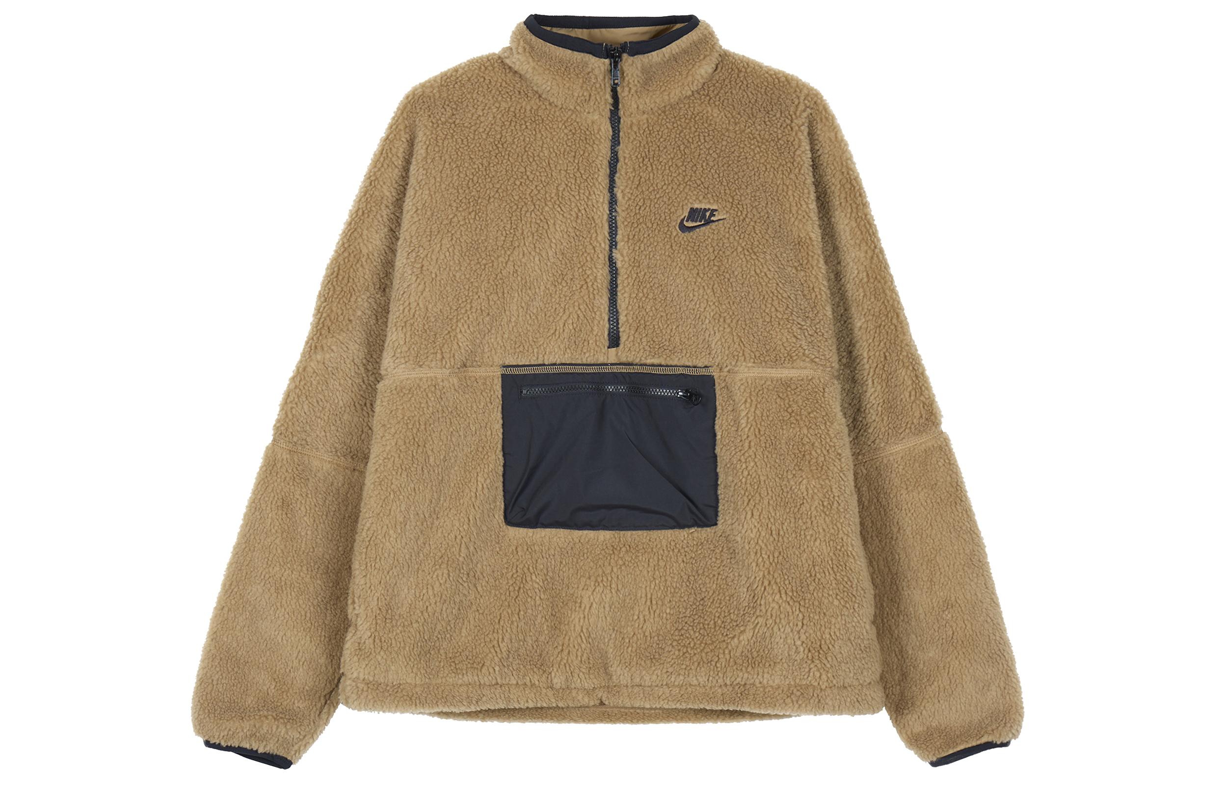 Nike Jackets Men s Dark Floating Wood Brown Stand Collar Thickened Other DQ4881-258 XL