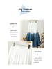 French Style Tie-Dye Cotton Blue Long Skirt - Women's Age-Reducing Summer Slimming Skirt