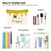 Organizer Pouch Bag Women Linen Cosmetic Bags Coffee Give Me Teacher Power Lipstick Organizer