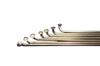 HOSHI SPOKES WS-ST Wing Star Stainless Steel Spokes, #14 X 267mm, 36 Pieces, Gold with Brass Nipples (#14)