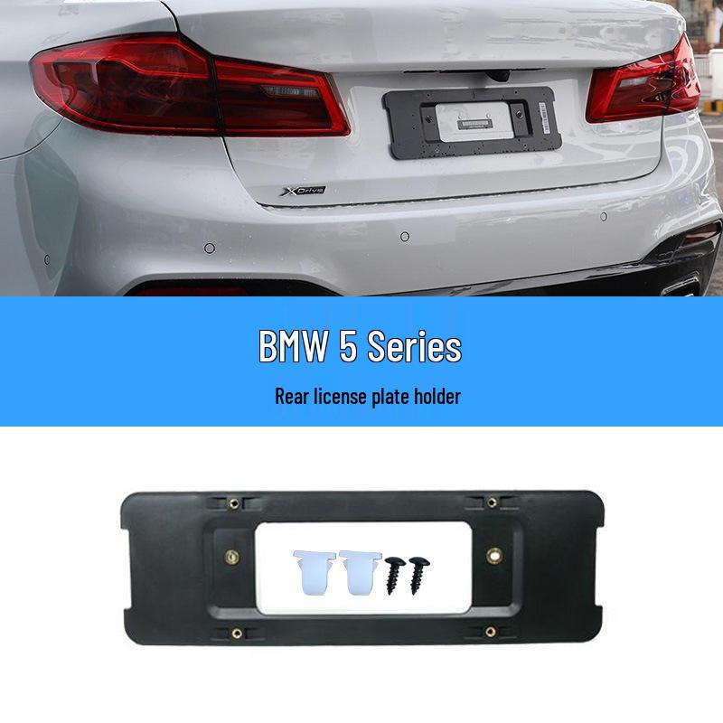 BMW 5 Series License Plate Holder: Front Holder 523/520, Rear Base 525, Bracket 528/530, 535LI Frame, GT.