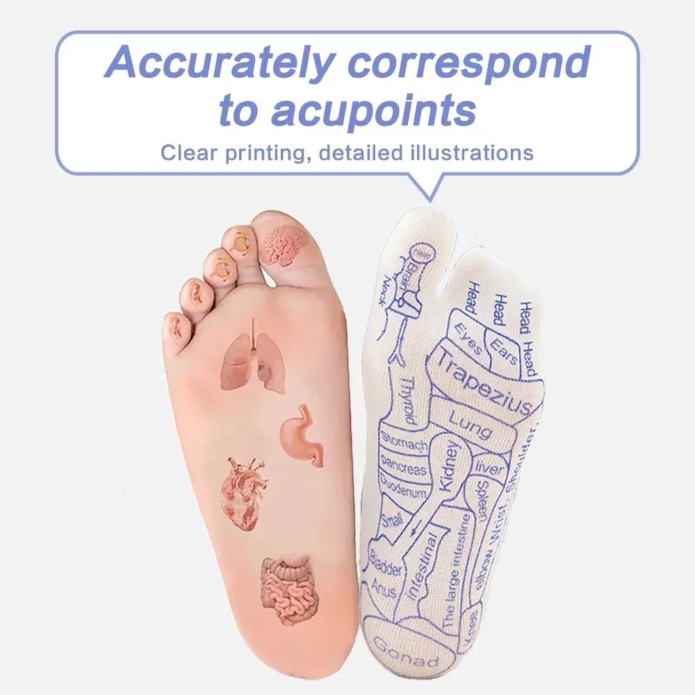 Foot Massage Acupressure Socks Relieve Tired Feet Socks Acupoint Foot Massager Reflexology Socks Physiotherapy Foot Care Tool