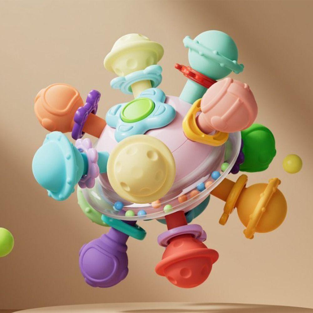 Colorful Early Educational Toy Food Grade Sensory Chew Toys Chew Baby Rattles Toys  Toddlers