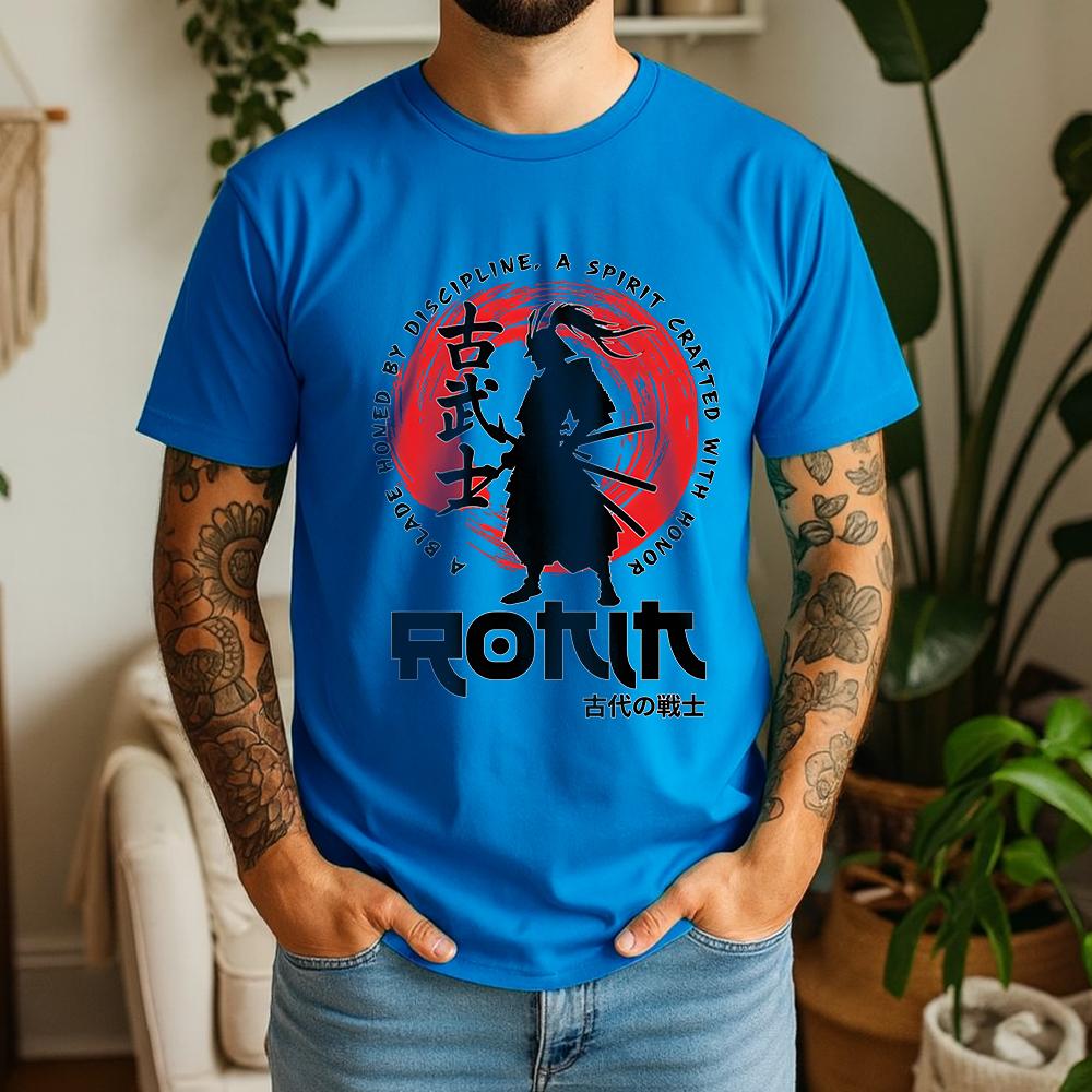 2026 Unisexs Casual Oversize Tee 100 Cotton Ancient Warrior Samurai Japanese Bushido Summer Short Sleeve