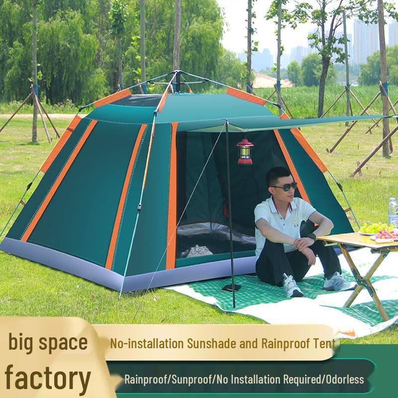 Portable Automatic Tent Set: Quick-Open Sun-Protected Waterproof Camping Tent