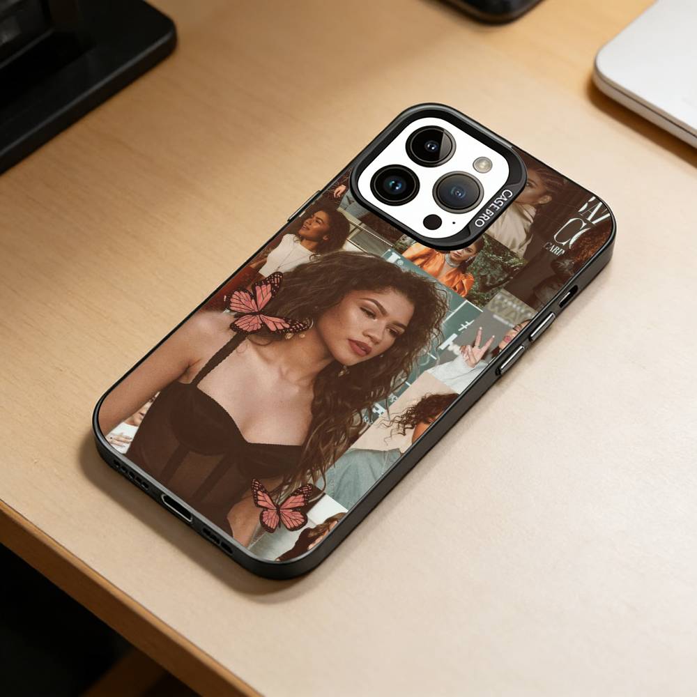 Z-Zendaya  Phone Case For iPhone 17,16,15,14,13,12,11 Plus,Pro Max,XS,Colorful Silver Black Cover iPhone14