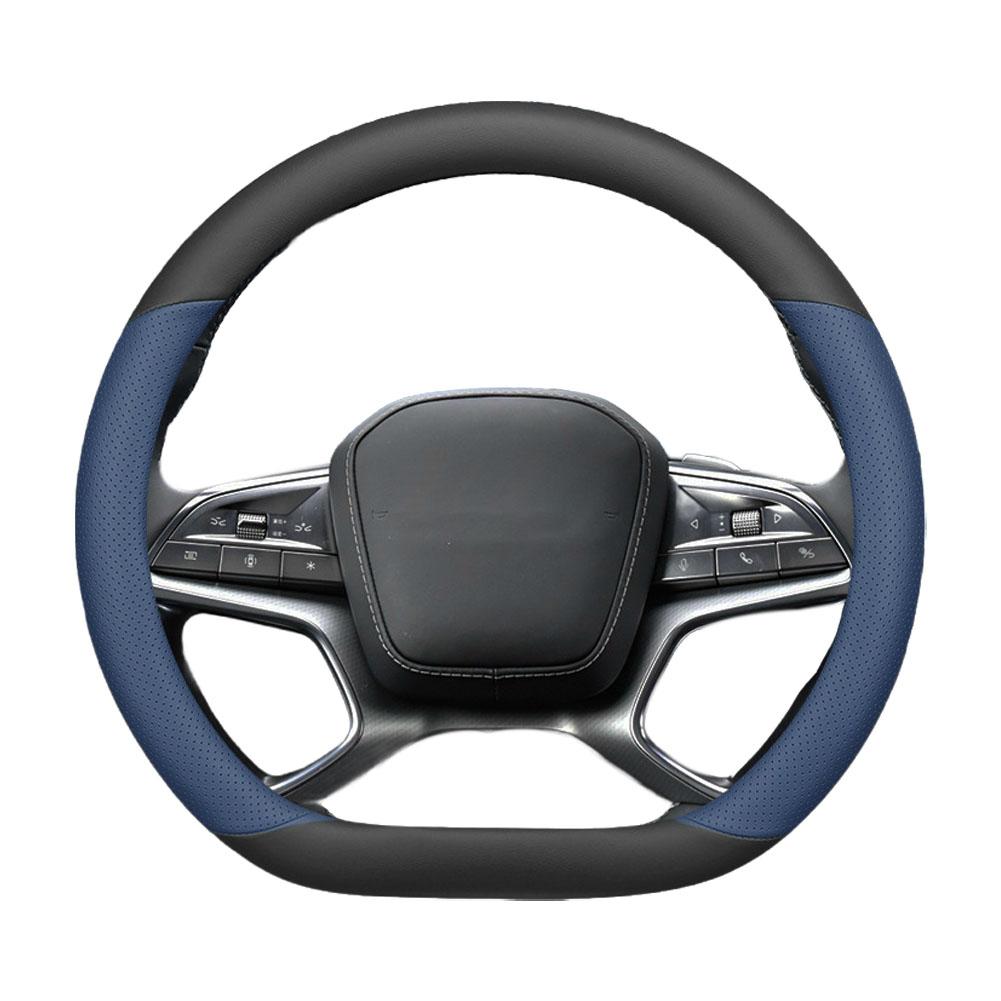 Ultra-thin Steering Wheel Cover For BYD Sealion 7 Breathable & Non-slip Wear-resistant Leather Steering Wheel Cover