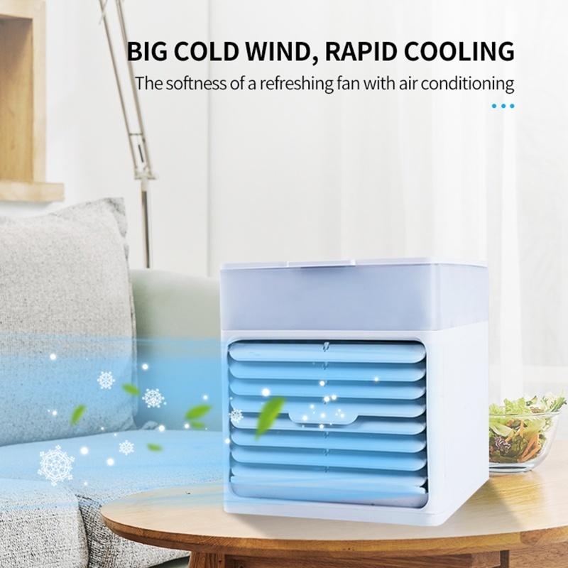 Desktop Air Cooler 500mL Mini Space Cooler With Misting Air Conditioning Fan With 3 Wind Speeds USB Powered Quiet Air Cooler
