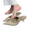 New Women Pointed Toe Slippers Mid Heels Fashion Elegant Mules Shoes Summer Dress Sexy Woman Sandals Trend Brand Women’s Pumps